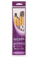 Gallery Paint Brush Set, for watercolor, set of 5 brushes, tol1122