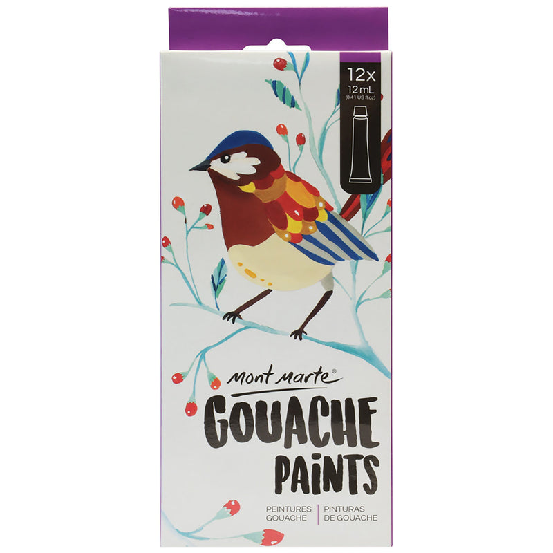 Gouache Paints 12pc x 12ml, pnt0162