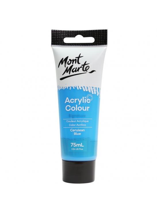 Acrylic Paint, Cerulean Blue, Semi-Matte, 75ml, pnt0178