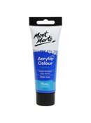 Acrylic Paint, Deep Cyan Blue, Semi-Matte, 75ml, pnt0177
