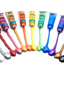 Metallic Acrylic Paint set, 12 colors, 36ml tubes, Pnt0211