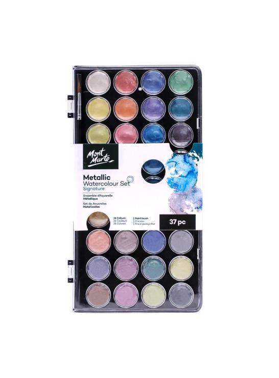 Metallic Watercolor Paint Set 37 Piece, pnt0212