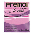 Premo Sculpey Accents Oven Bake Clay, Magenta Pearl, 2oz, cla0015