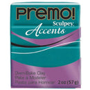 Premo Sculpey Accents Oven Bake Clay, Peacock, 2oz, cla0023