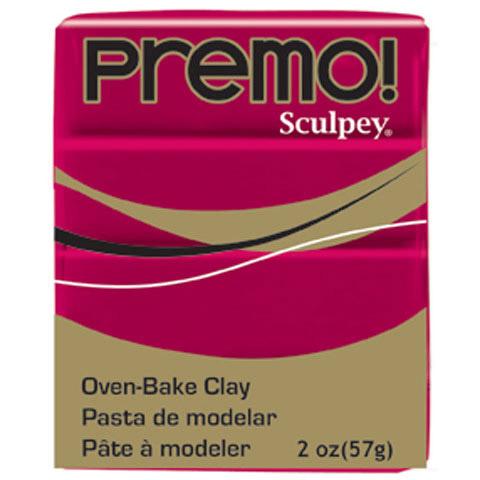 Premo Sculpey Oven Bake Clay, Allzarin Crimson Red, 2oz, cla0010