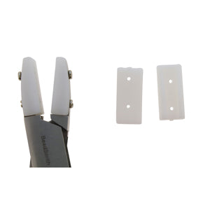 NYLON REPLACEMENTS for Flat Nose Pliers, Nylon Jaws, fits jaws 4.5mm wide, tol1392