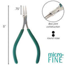Micro Fine Round Nose Jewelry Pliers, tol1320