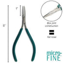 Micro Fine Flat Nose Jewelry Pliers, tol1319