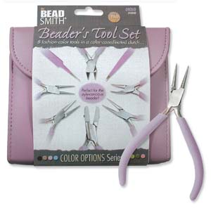 Plier and Jewelry Tools Set with Clutch, Orchid Purple, tol0946