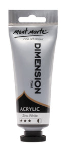 Acrylic Dimension Paint, Zinc White, 75ml, pnt0102