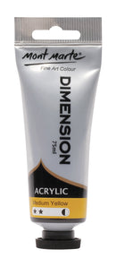 Acrylic Dimension Paint, Medium Yellow, 75ml, pnt0114