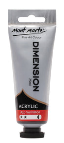Acrylic Dimension Paint, Azo Vermillion, 75ml, pnt0134