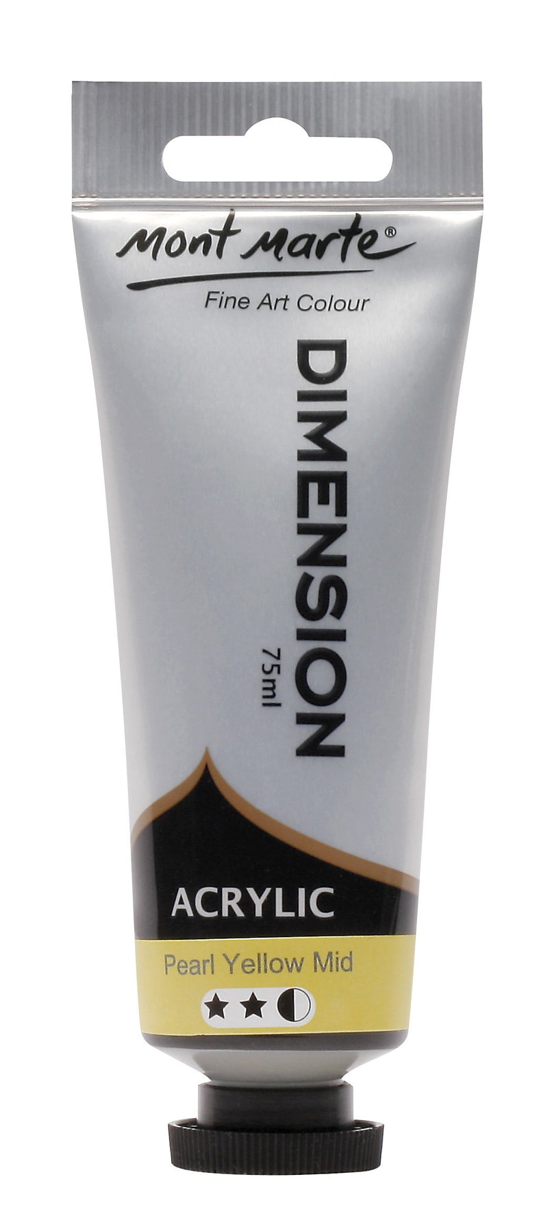 Acrylic Dimension Paint, Pearl Yellow Mid, 75ml, pnt0165