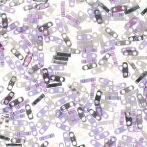 Quarter Tila Glass Beads Mix Miyuki Mix PURPLE RAIN QTL-MIX208 bsd1013