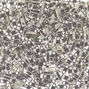 Quarter Tila Glass Beads Miyuki Gunmetal Nickel QTL190 bsd0332