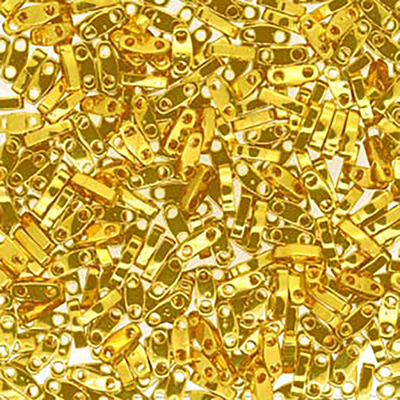 Quarter Tila Glass Beads Miyuki 24kt Gold Plated QTL191 bsd0458