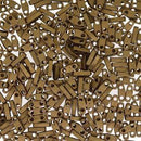 Quarter Tila Glass Beads Miyuki Metallic Dark Bronze QTL2006 bsd0338