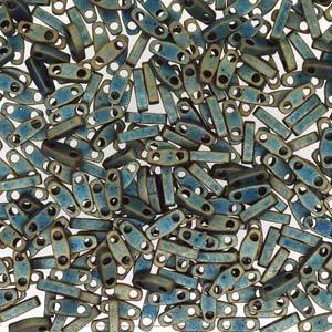 Quarter Tila Glass Beads Miyuki Metallic Patina Iris QTL2008 bsd0328