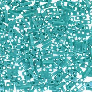 Quarter Tila Glass Beads Miyuki Opaque Turquoise QTL412 bsd0326