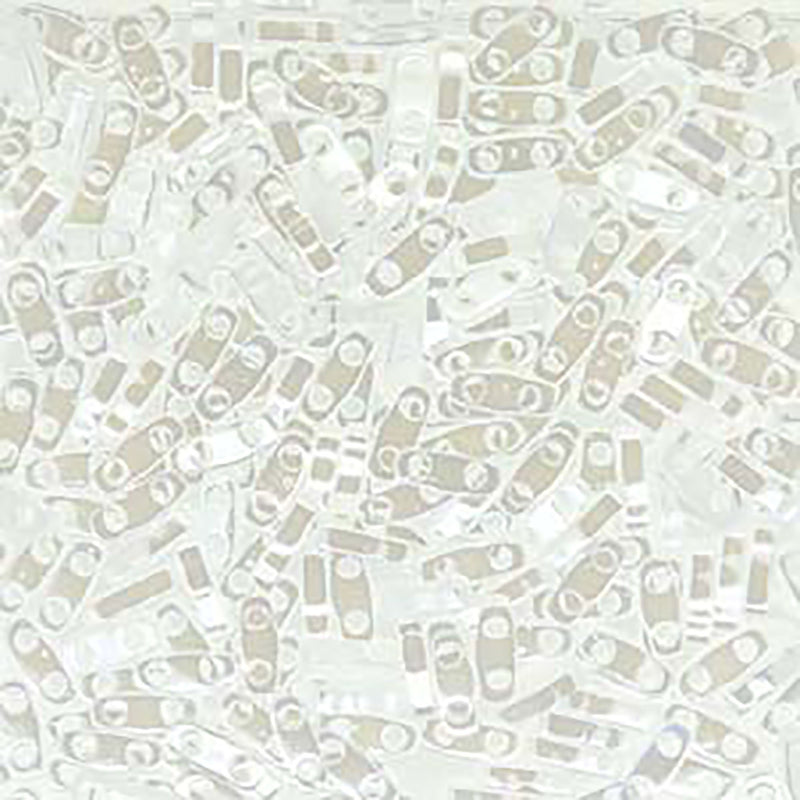Quarter Tila Glass Beads Miyuki Luster White Opaque QTL420 bsd0457