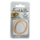 Gold French Wire, thick, 1.1mm thick, 14 inches, wir0118