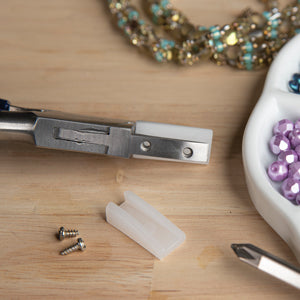 NYLON REPLACEMENTS for Flat Nose Pliers, Nylon Jaws, fits jaws 3mm wide, tol1395