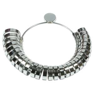 Ring Sizer Wide Ring, Sizes 1 to 15 with half sizes, tol1213