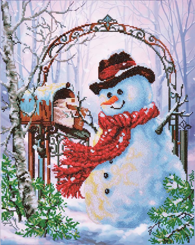 Rhinestone Painting Kit, FATHER SNOW Christmas, Diamond Dotz, Diamond