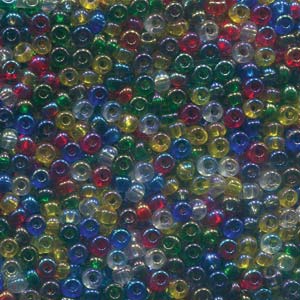 6/0 Czech Glass Seed Beads, Cosmic AB Mix, Round, SB6-19226, bsd0850