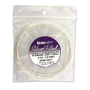 16ga Silver Filled Wire 1/2 OZ Dead Soft 3.9ft, wir0235