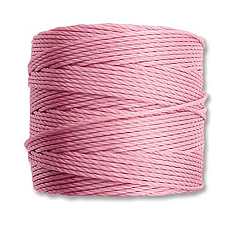 Rose Pink Tex 400 S-Lon Heavy Weight Cord, Nylon, 35 yard spool, cor0430