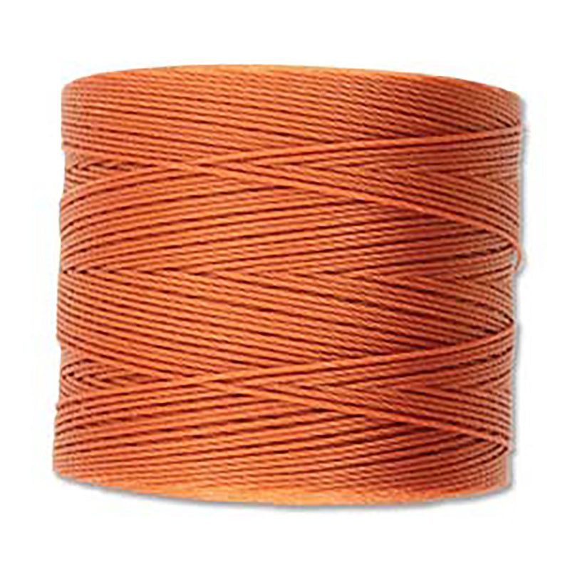 Rust Orange Tex 70 S-Lon Micro Weight Cord, Nylon, 287 yard spool, cor0379