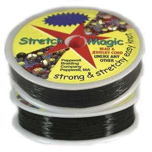 0.5mm Black Stretch Magic Elastic Cord, 10 meters, cor0469