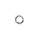 100 Silver Plated Locking Jump Rings, Jump Lock, 6mm, jum0220