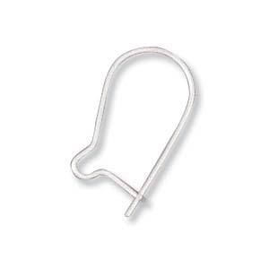 100 Kidney Earwires 14mm, Sterling Silver pms0438b