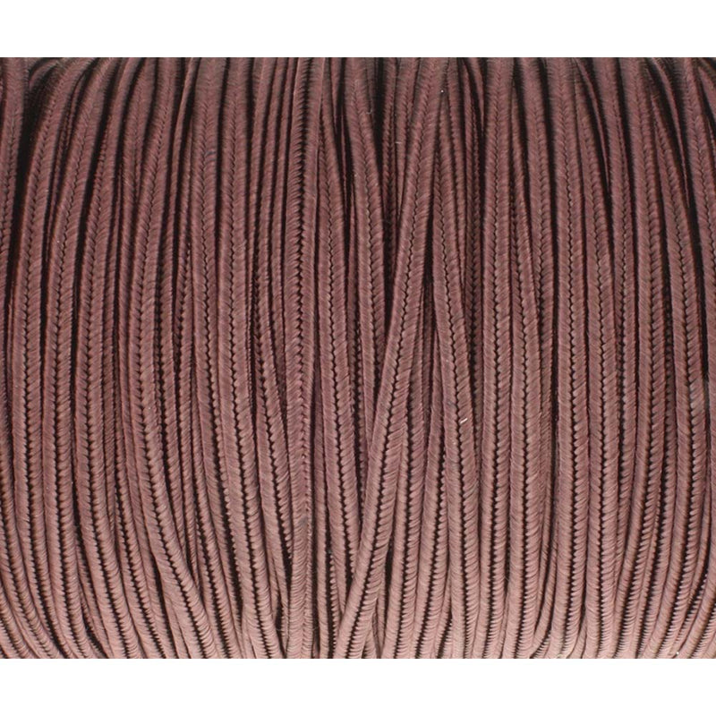 Soutache Tyrol Braid Cord, Beaver Brown, 3mm, 3 yds, cor0255
