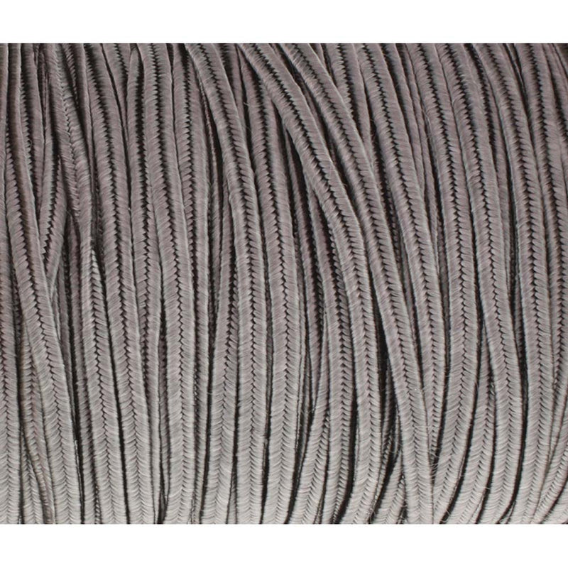 Soutache Tyrol Braid Cord, Smog Gray, 3mm, 3 yds, cor0297
