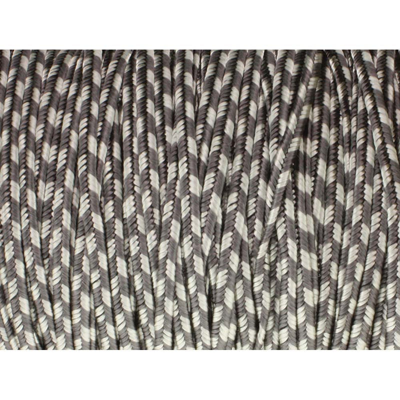 Soutache Tyrol Braid Cord, Gray Linen Stripe, 3mm, 3 yds, cor0241