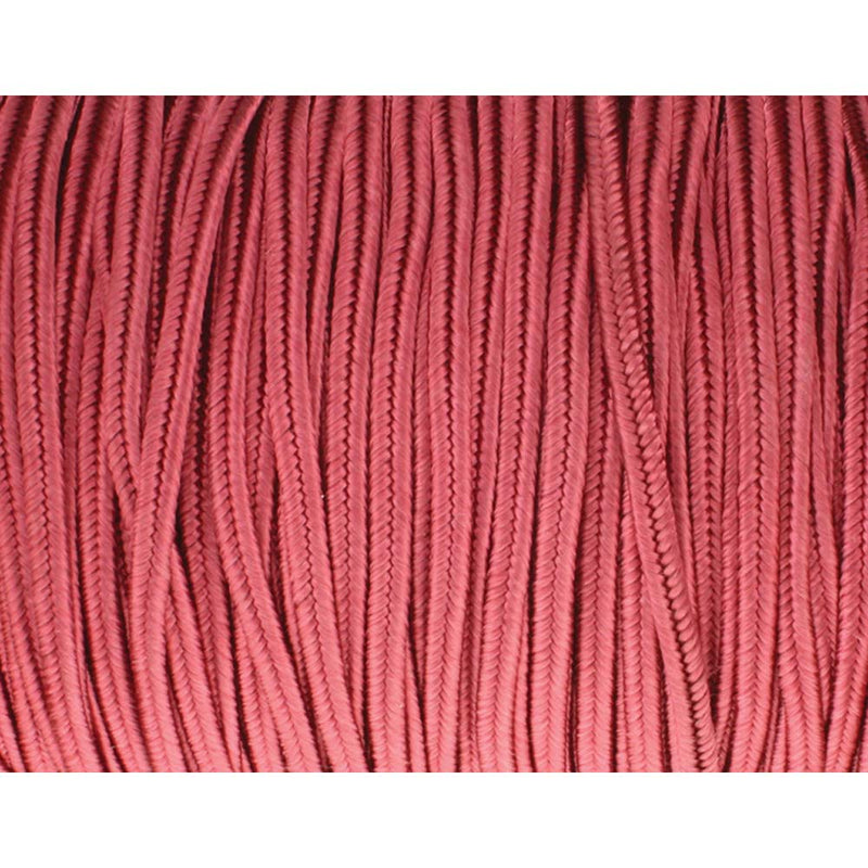 Soutache Tyrol Braid Cord, Rose Pink, 3mm, 3 yds, cor0266