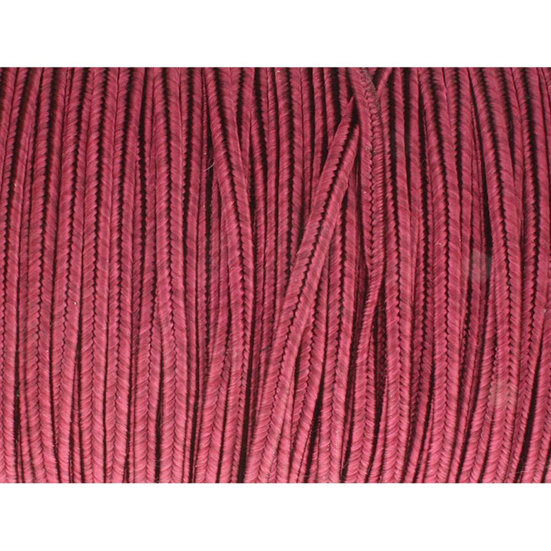 Soutache Tyrol Braid Cord, Merlot Maroon Red, 3mm, 3 yds, cor0291