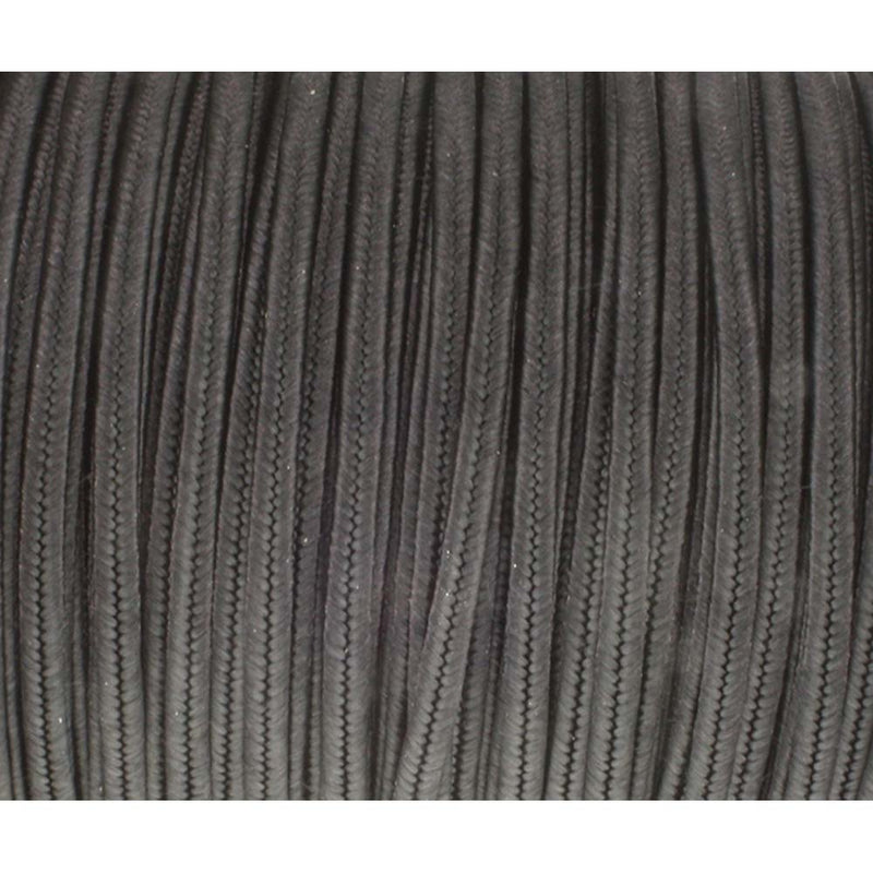 Soutache Tyrol Braid Cord, Black, 3mm, 3 yds, cor0254