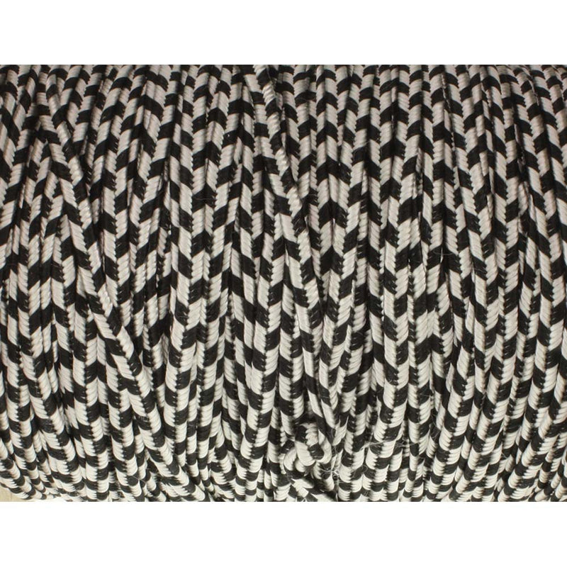 Soutache Tyrol Braid Cord, Gray Black Stripe, 3mm, 3 yds, cor0284