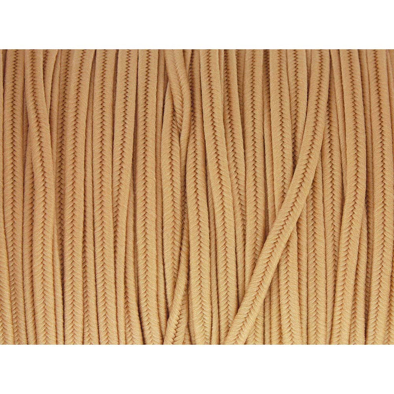 Soutache Tyrol Braid Cord, Deep Beige, 3mm, 3 yds, cor0258