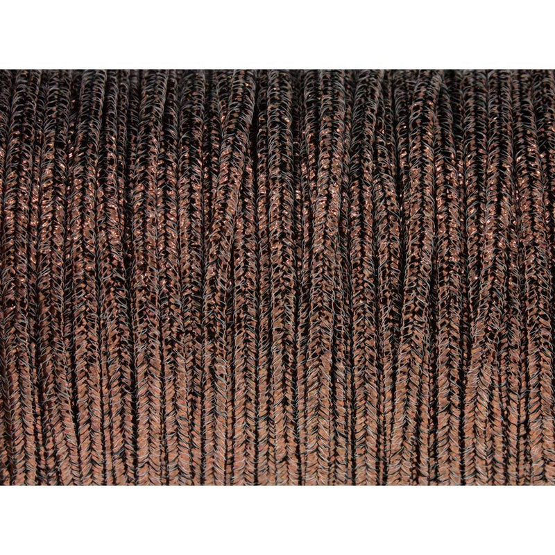 Soutache Tyrol Braid Cord, Textured Bronze Metallic, 3mm, 3 yds, cor0293