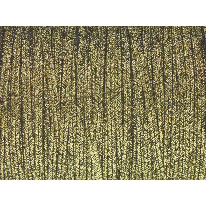 Soutache Tyrol Braid Cord, Textured Metallic Gold Black, 3mm, 3 yds, cor0260