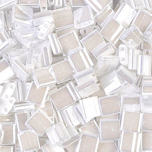 Tila Glass Beads Miyuki White Pearl TL420 bsd1003
