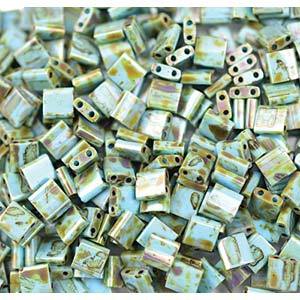 Tila Glass Beads Miyuki Matte Picasso Seafoam Green TL4514 bsd0339