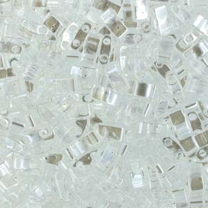 Half Tila Glass Beads Miyuki Crystal Luster TLH160 bsd0423