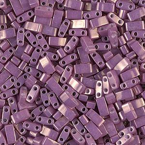 Half Tila Glass Beads Miyuki Opaque Dark Orchid Luster TLH1867 bsd0559
