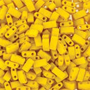 Half Tila Glass Beads Miyuki Dandalion Yellow TLH2311 bsd0408
